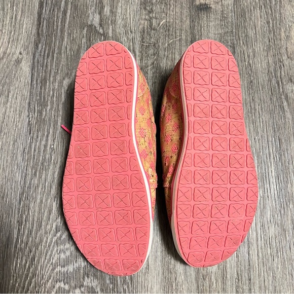 Twisted X printed Cork loafers, lace up, lightweight, size 7.5 - Picture 10 of 10
